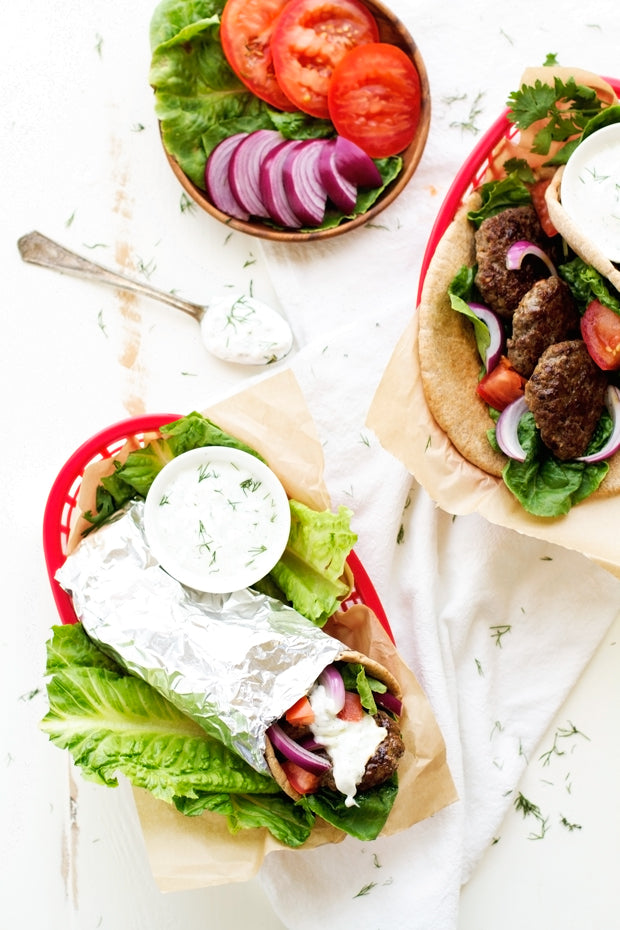 20 Minute Greek Gyros with Tzatziki Sause