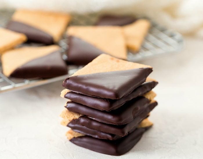 2 Ingredient Healthy Shortbread Cookies