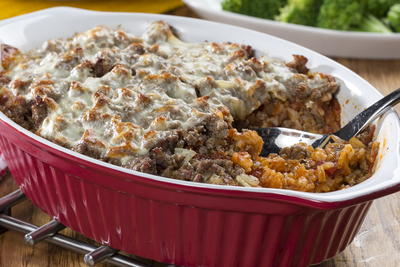 Beefed-Up Rice Casserole Recipe