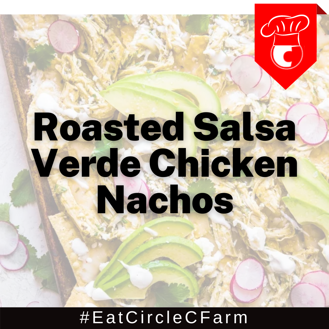 Roasted Salsa Verde Chicken Nachos