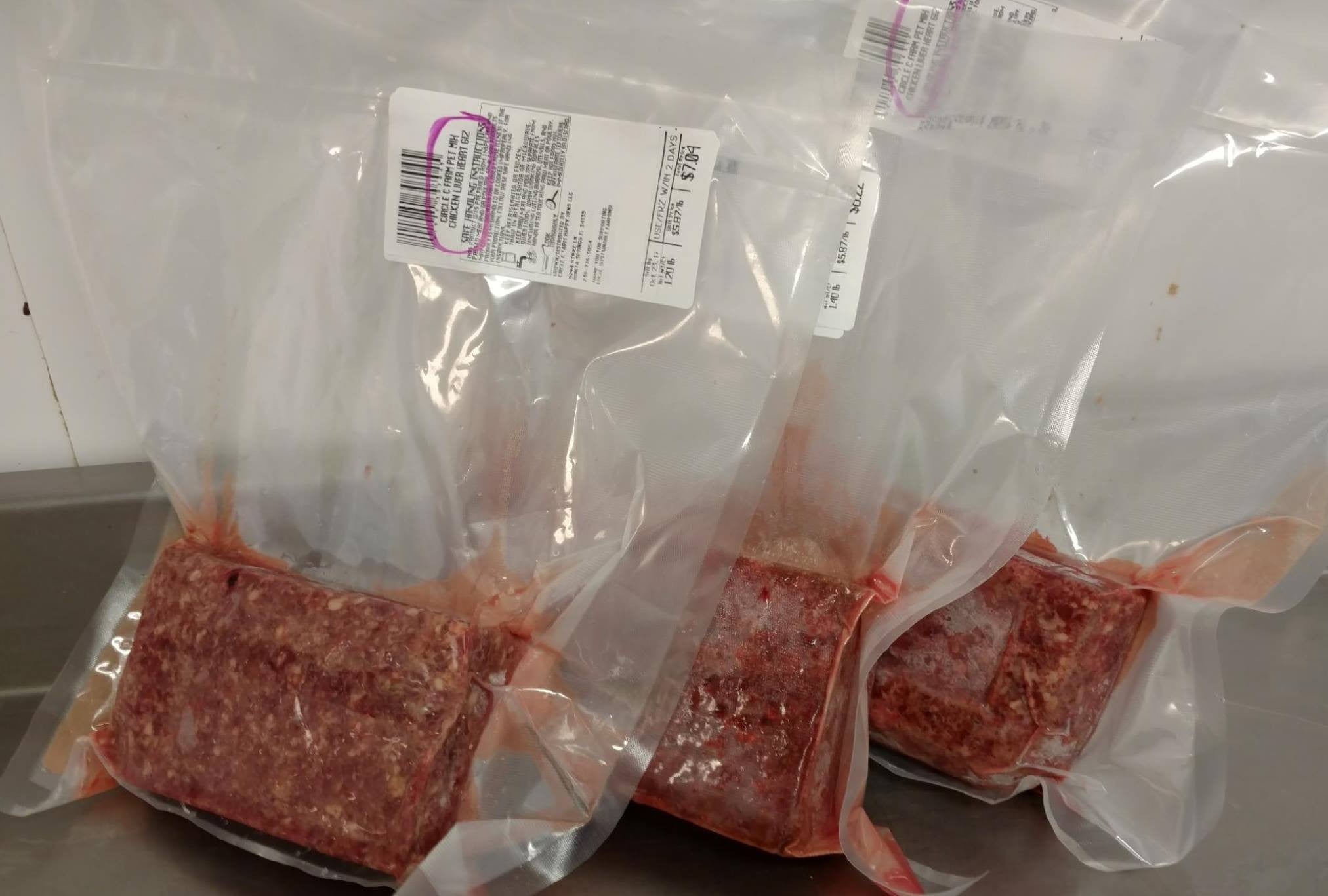 Circle C Farm Pasture Grass Fed Grass Finished Free Range Raw Pet Food Mix