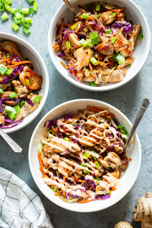 Egg Roll in a Bowl with Chicken