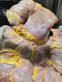 Thumbnail for Pasture Raised French Sasso Chicken Thighs Boneless Skinless