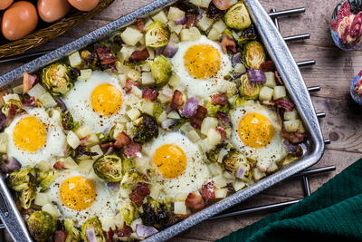 All in One Sheet Pan Eggs Recipe