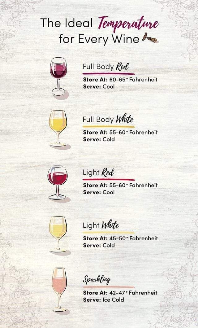 The Ideal Temp for Every Wine