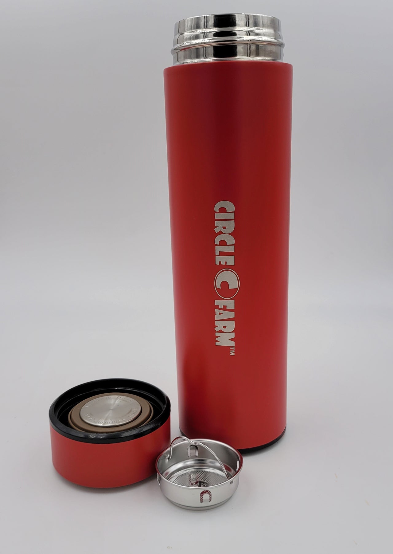 Red Stainless Steel Thermos 500 Ml Drinkware Farm Swag / Merchandise