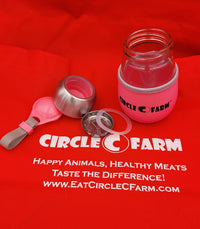 Thumbnail for Pink Glass Travel Mug 400 Ml Drinkware Farm Swag / Merchandise