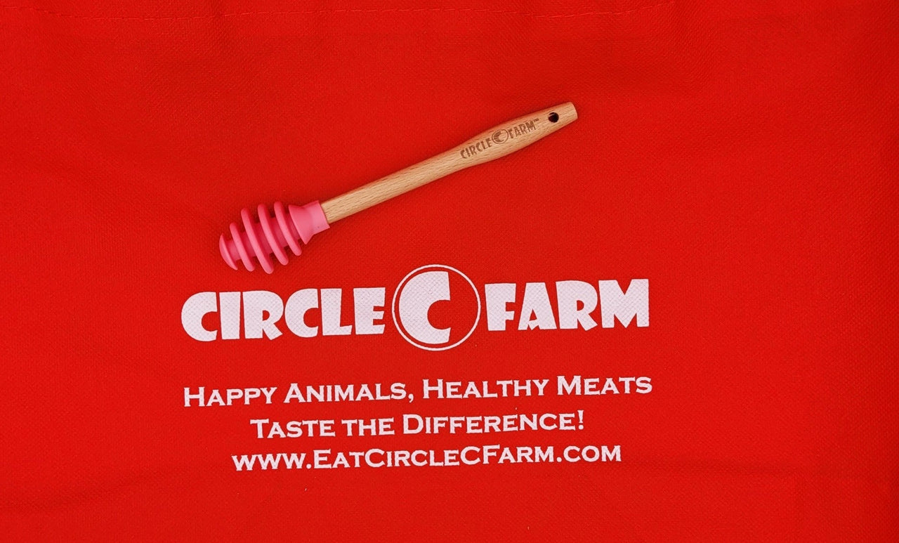 Pink Silicone Honey Stir Stick Farm Swag / Merchandise