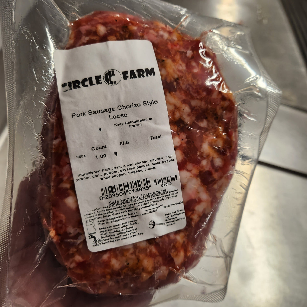 Pastured Pork Loose Sausage Chorizo Style Loose