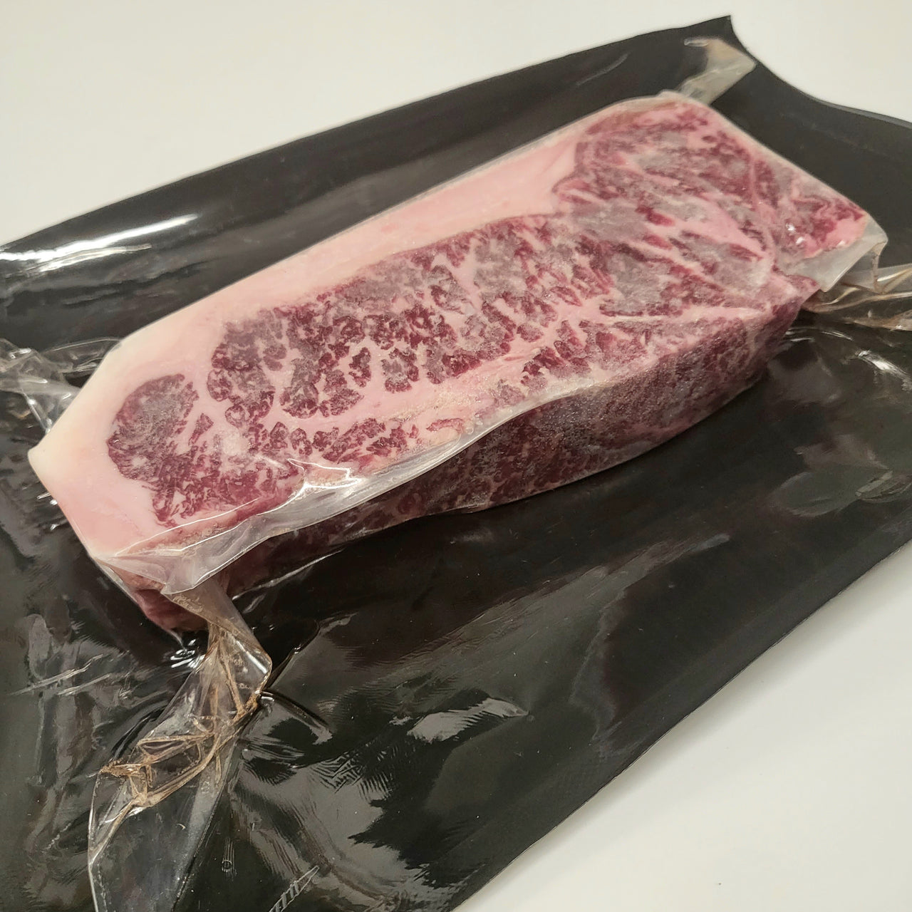 Grass Fed Grass Finished Beef NY Strip Steak Bone OUT Japanese Black Wagyu NOT AGED