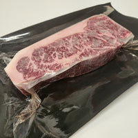 Thumbnail for Grass Fed Grass Finished Beef NY Strip Steak Bone OUT Japanese Black Wagyu NOT AGED