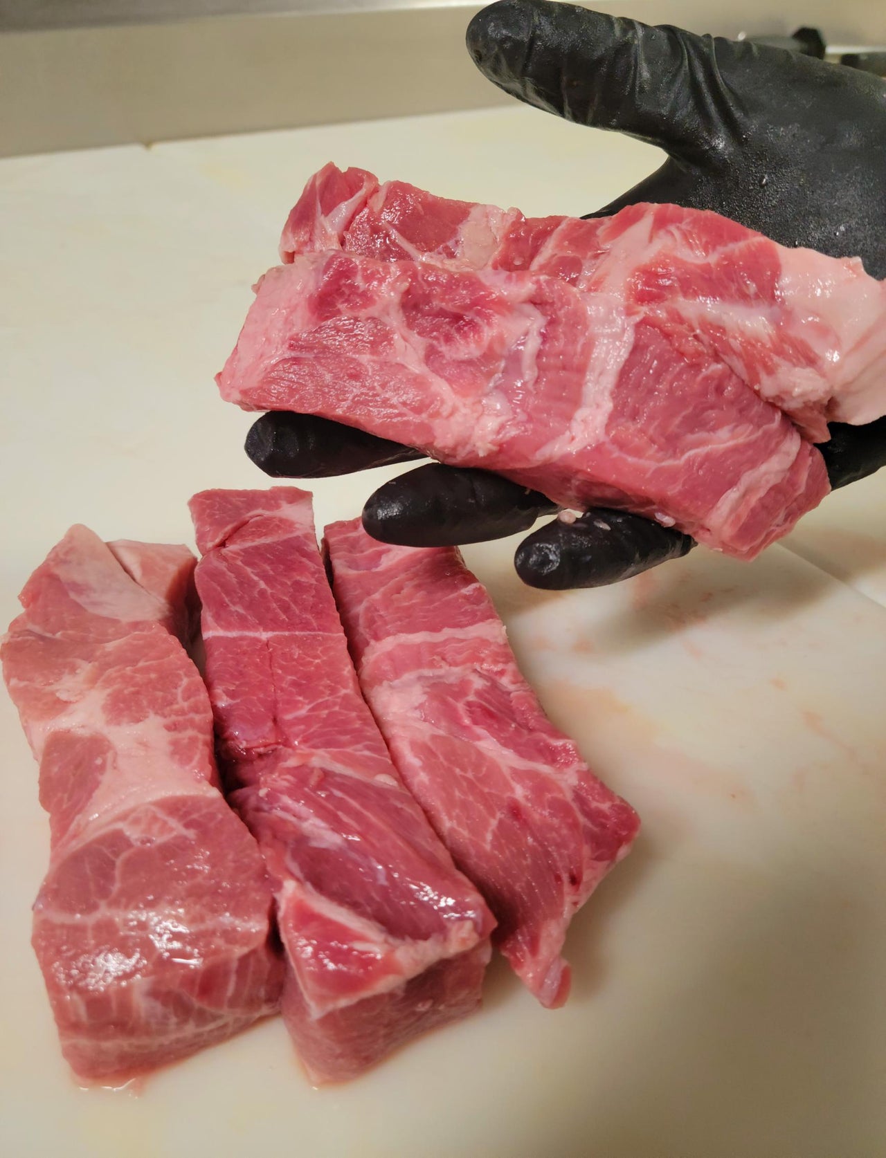 Pork Shoulder Ribs Boneless Skinless (Avg. Wt 1 lb) Country Style Ribs