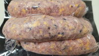 Thumbnail for Pastured Pork Sausage Mild With Black Beans & Cheddar Cheese Large Links (Avg. Wt 1 lb) - Circle C Farm