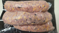 Thumbnail for Pastured Pork Sausage Mild With Black Beans & Cheddar Cheese Large Links (Avg. Wt 1 lb) - Circle C Farm