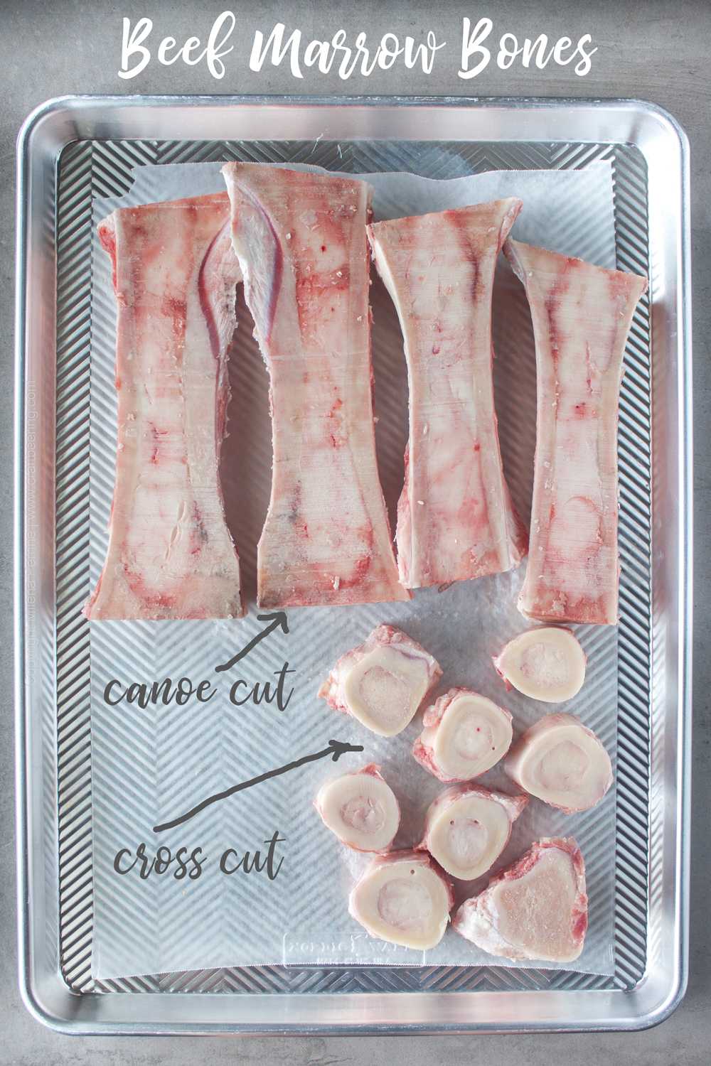 Grass Fed & Grass Finished Beef Bones/ Mix of Marrow and Knuckle Bones, Cross Cut Style - Circle C Farm