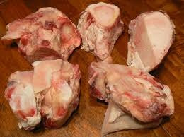 Grass Fed & Grass Finished Beef Bones/ Mix of Marrow and Knuckle Bones, Cross Cut Style - Circle C Farm