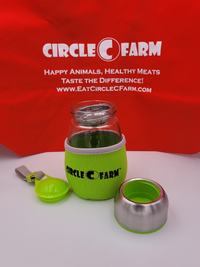 Thumbnail for Green Glass Travel Mug 400 Ml Drinkware Farm Swag / Merchandise