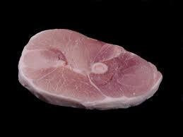 Pastured Pork Ham Steak Cutlet, Bone IN, 1/4" Thick Cut - Circle C Farm