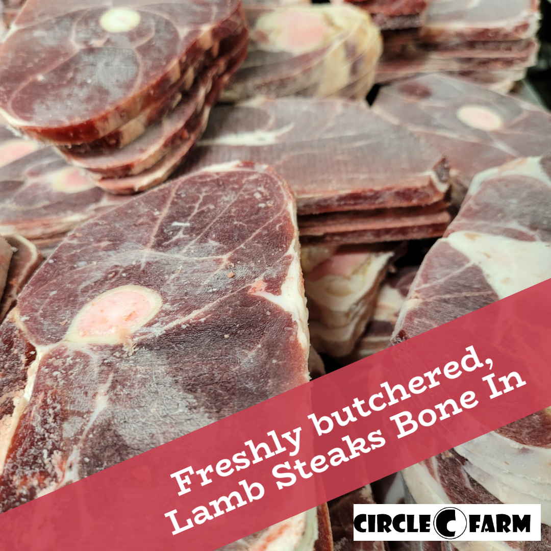 Grass-Fed Lamb Steak Bone In (Avg. Wt 1 Lb)